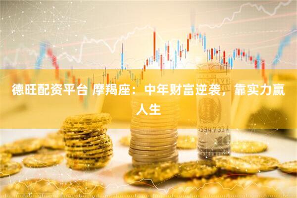 德旺配资平台 摩羯座：中年财富逆袭，靠实力赢人生